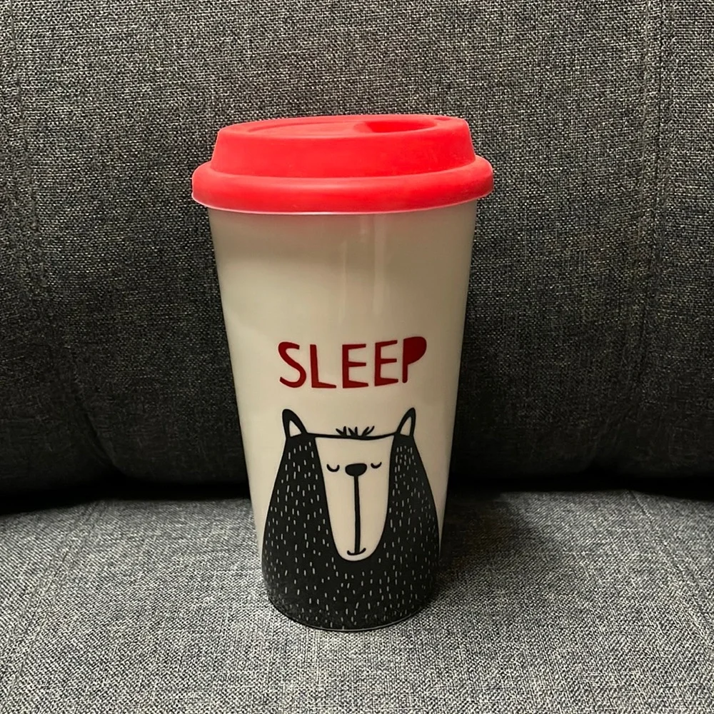 Pier 1 Sleepy Bear Travel Mug